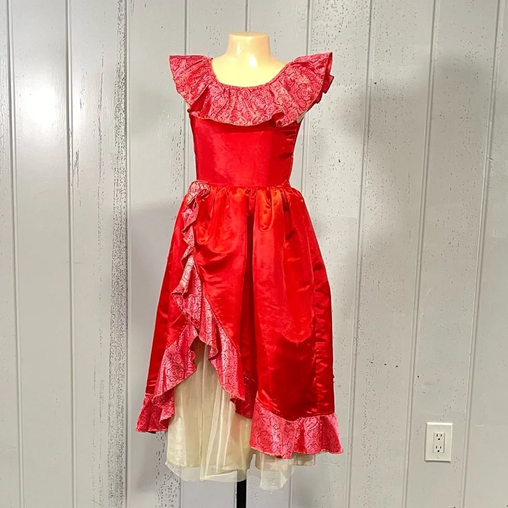 ***Disney Girl's  Princess Elena of Avalor  Halloween Costumes  Sz 7/8